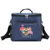 Insulated Bags Portable Shoulder Lunch Bag Waterproof Cooler Box Thermal Organizer Handbag for Men and Women Teacher Pattern