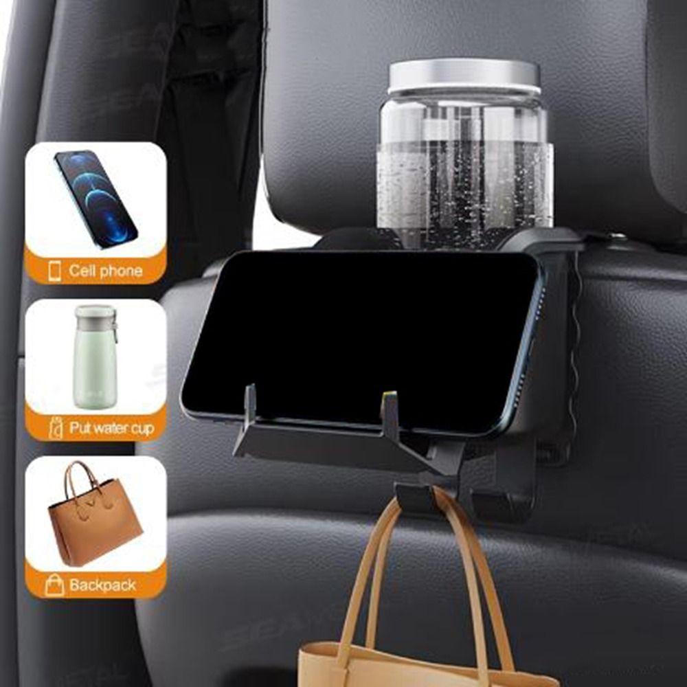Stable Car Headrest Cup Holder Hanging Car Headrest Storage Bracket for Travel