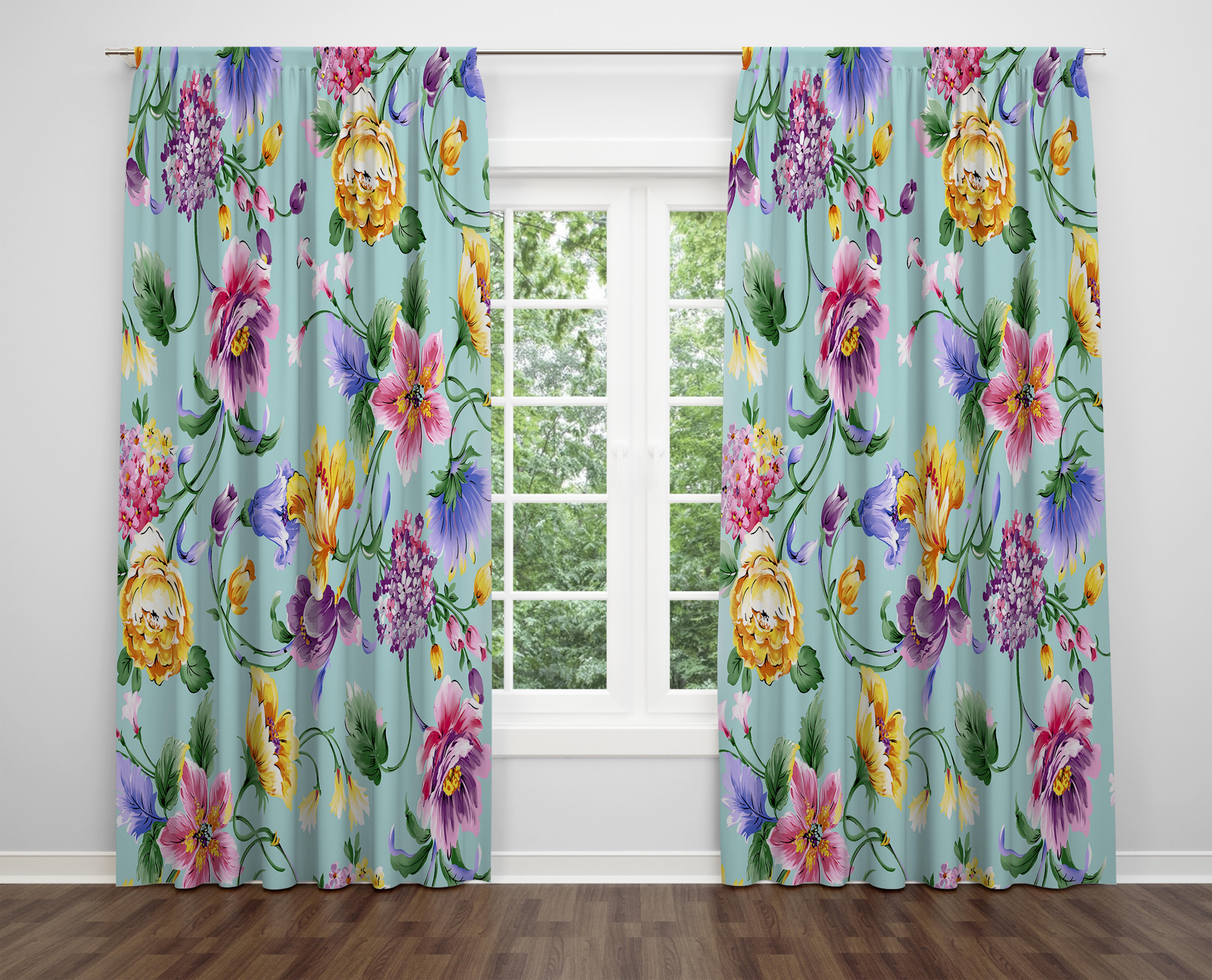 

Декоративний дизайн, високоякісна бавовняна тканина, ви можете вибрати одну або подвійну фіранку з крила 1 piece різнокольоровий