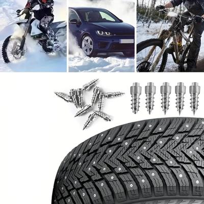 9mm/12mm Motor Snow Screw Tire Studs Anti Skid Falling Spikes Wheel Tyres Winter Emergency Repairment For Motorcycle Bicycle