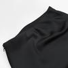 2024 French High-End Satin Bodycon A-Line Fishtail Midi Skirt for Women
