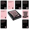 Couple Interaction Game Cards 50Pcs Durable Thick Cardstock for Dating Parties