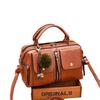 Stylish And Elegant Pu Leather Boston Bag For Women With Chain And Lock Features