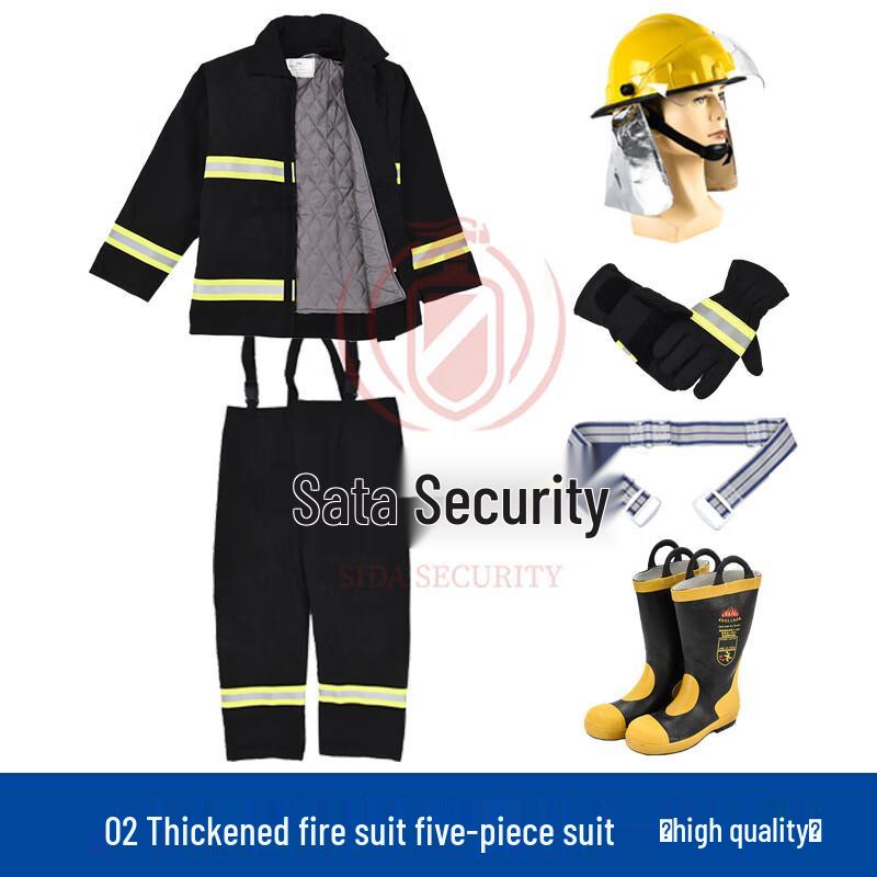 Miling Thickened Fire Station Inspection Firefighting Suit Set XL