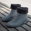 Rain Shoes Short Tube Waterproof Water Shoes Non-slip and Warm Men's Rain Boots Women's Kitchen Velvet Wear-resistant New Rubber Shoes Water Boots