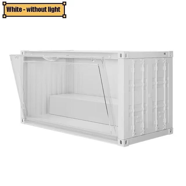 Doll Toy Storage Box with Light Blind Box Display Stand Dustproof Stackable Organizer Case for Figures Showcase Organizer Boxes