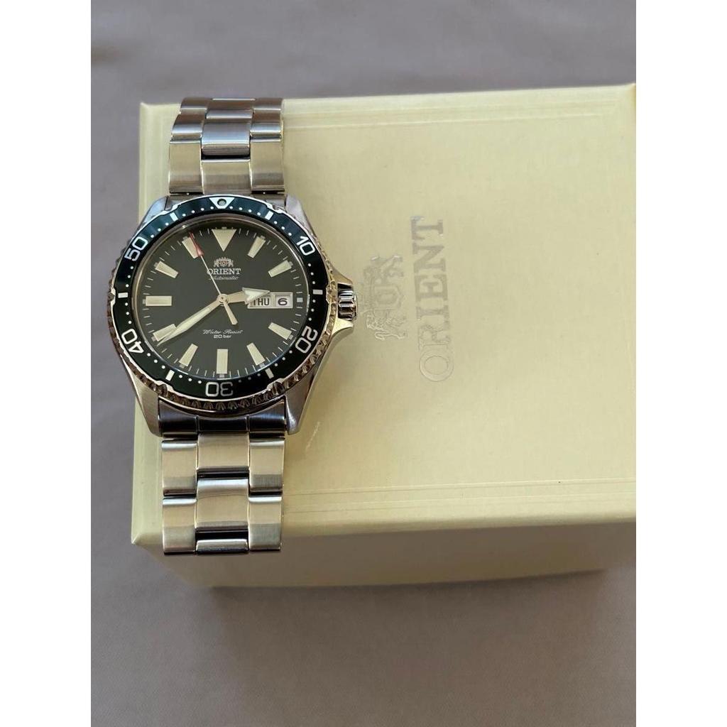 Used Orient Mako Kamasu Dark Green Dial Beautiful Condition