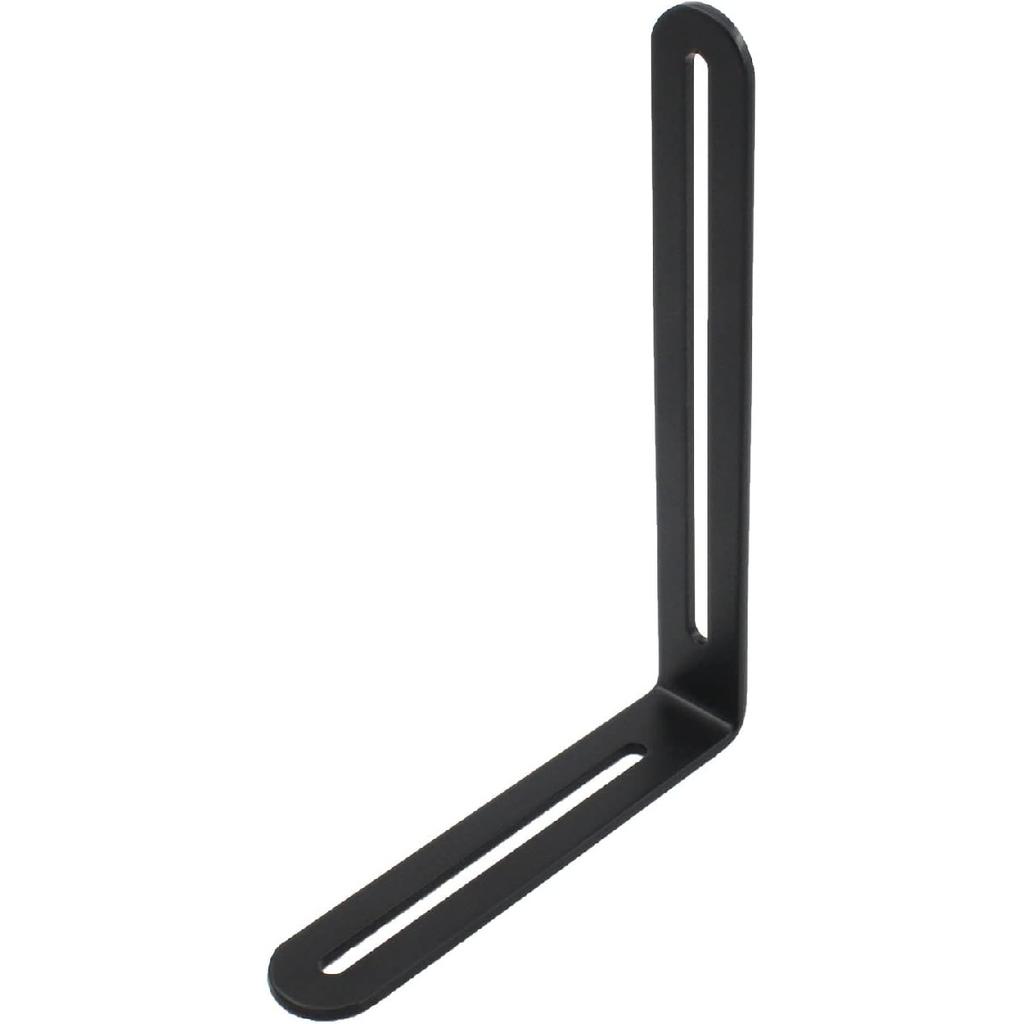 4 PCS Adjustable L-Shape Corner Brace, ULIFESTAR Heavy Duty Thicken Stainless Steel Joint Right Angle Brackets L Slotted Support Shelf Bracket for PC