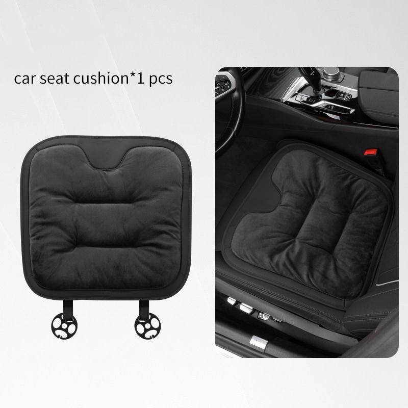 Warm Flannel Thick Plush Car Seat Cushion Universal Rear Seat Cover & Backrest Protector Auto Interior Accessory Flannel Cushion-1pcs