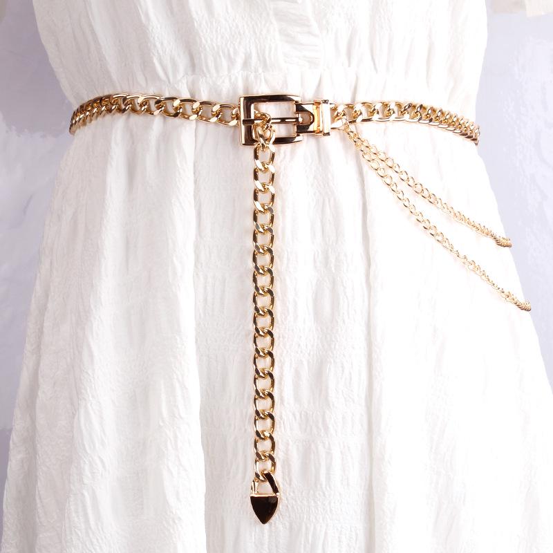 

Stylish European & American Women s Metal Waist Chain Belt