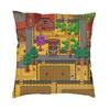 Stardew Valley Karte Kissenbezug Doppelseitig 3D-Druck Videospiele Wurfkissenbezug für Sofa Cooler Kissenbezug Heimdekoration