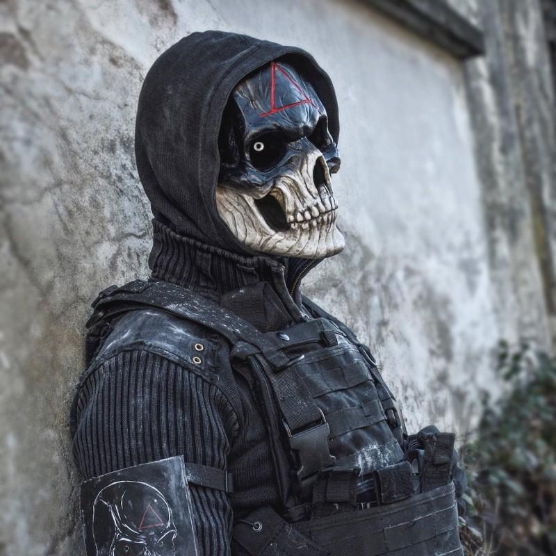 Halloween Horror Skull Mask CS Game Cosplay Scary Latex Full Face Party