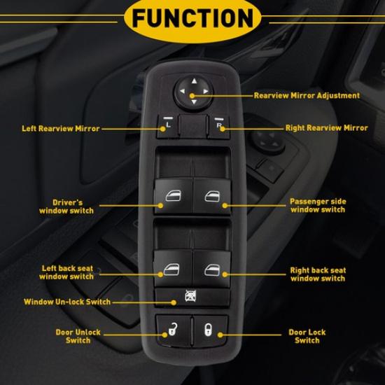 Master Power Window Door Switch for 2008-2010 Dodge Grand Caravan 04602535AG
