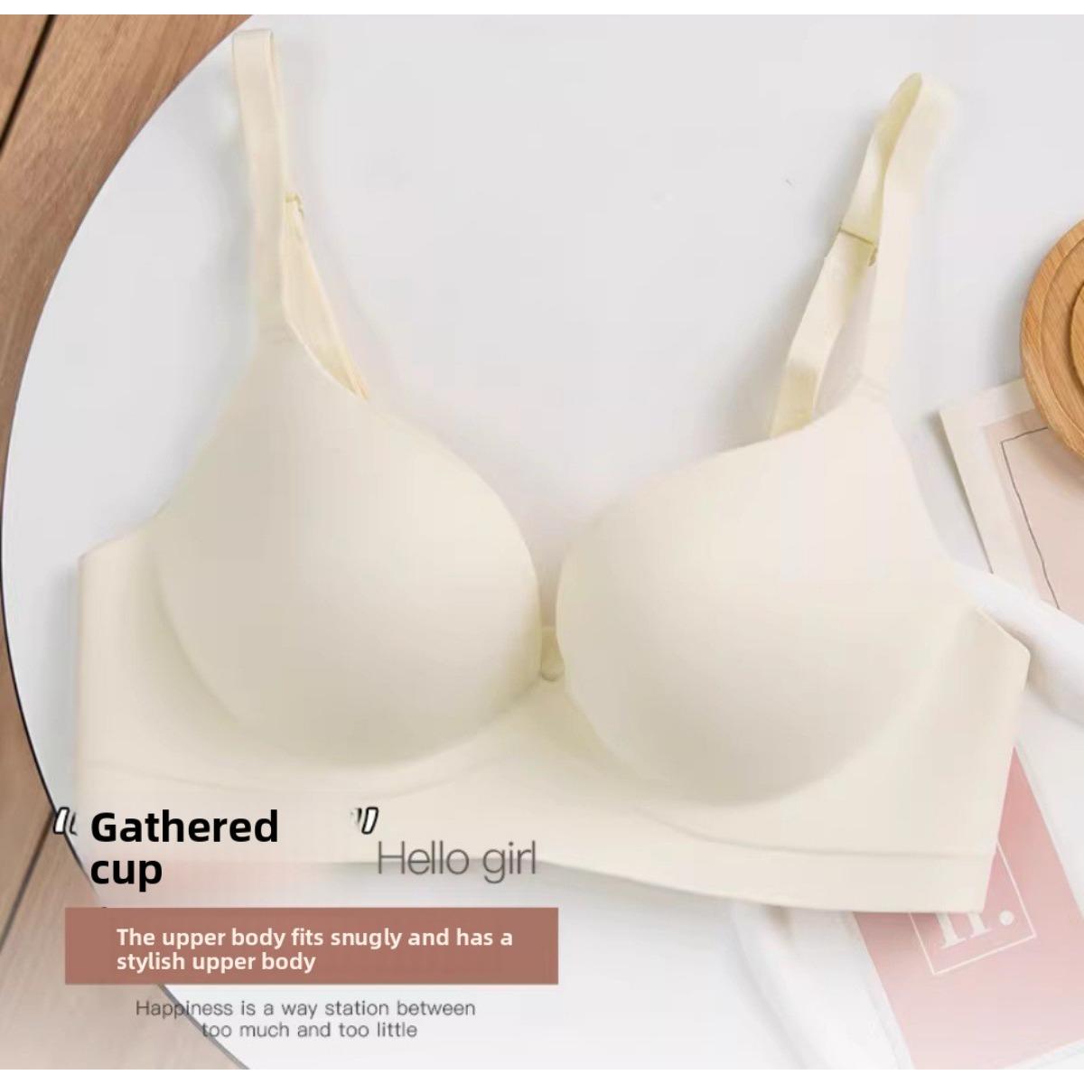 

Женский бесшовный цельный бюстгальтер - Собирающий бюстгальтер без косточек, Предотвращающий обвисание, Поддерживающий, Стиль для маленькой груди - Специальный для чашек A/B, Компактный бюстгальтер 32/70 шампанского