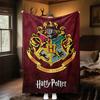 1pc Cresta de Hogwarts Harry Potter Manta de Franela para Exteriores Todas las Estaciones Suave Calidez, Decoración del Hogar 1031167