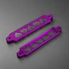 Anodized Metal Battery Hold Down Bracket Kit for Car or Motorcycle, Secure Battery Mounting Bars for Service Use