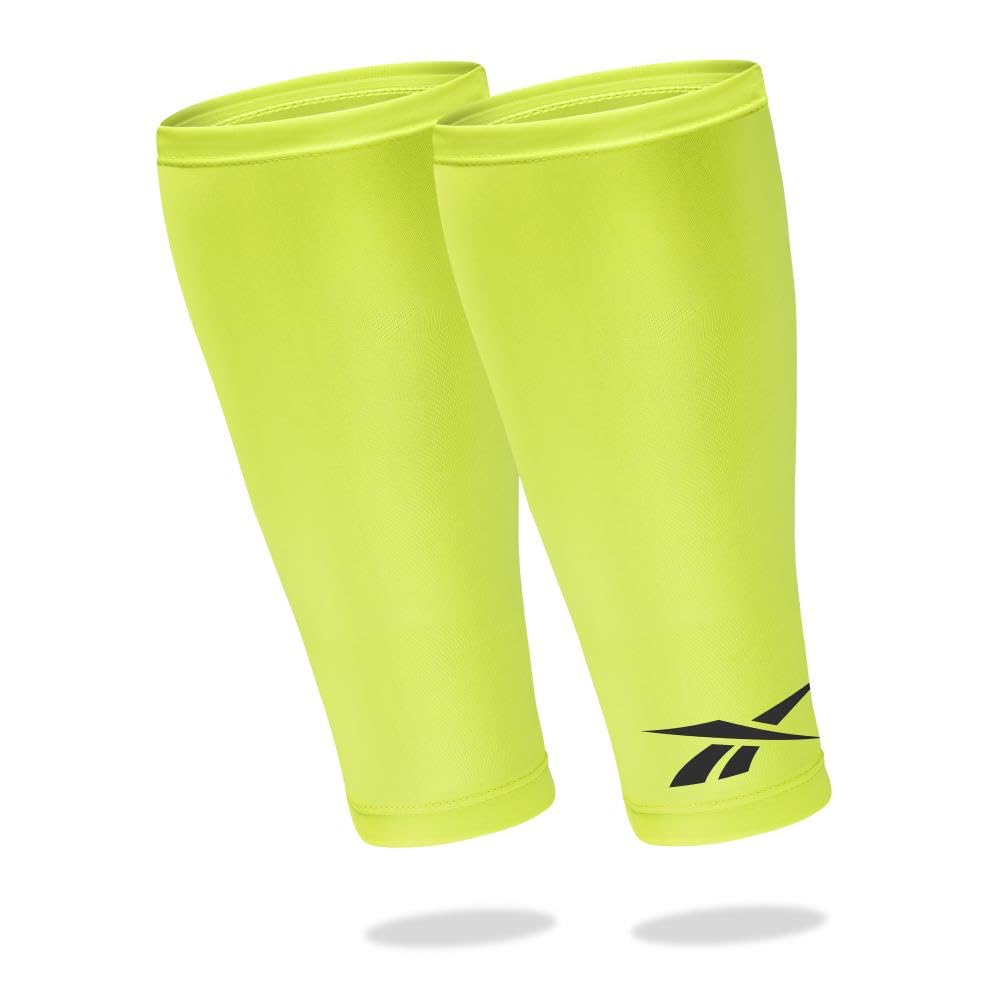 Reebok Compression Calf Sizes Compression Calf Leg Leg Covers Sleeves, Yellow, S/M, Socks, Support, Sleeves,