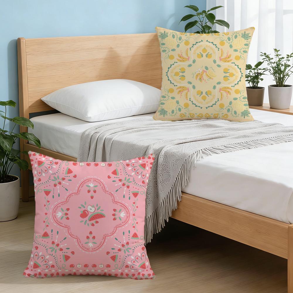 Fruit Pattern Cushion Cover For Pillow Printing Sofa Decoration Home Car Room Coffee Shop Office Nordic Simplicity
