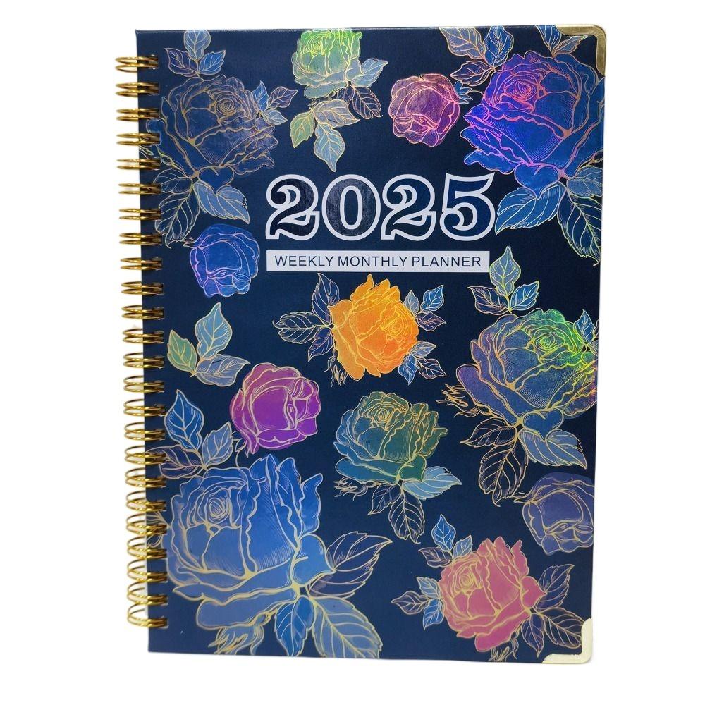 

INS 2025 Schedule Planner Notebook 12 Months Office Work Planner Schedule Journal Office Supplies Style 2