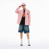 New MLB Denim Jacket Unisex Peach Pink 3ADRV0141-07PCS