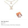 LOUIS VUITTON Pearlescent Resin Necklaces Women's Gold M03867