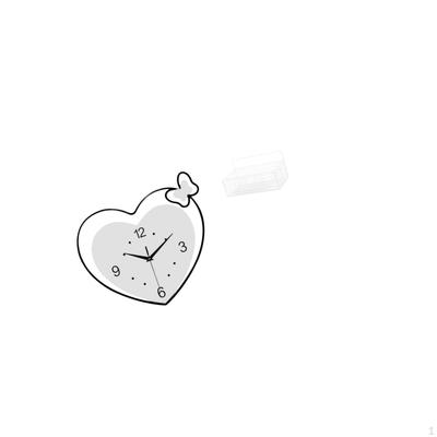 Creative Acrylic Clock And Metal Wire Storage Basket Shelves for Study Room Kitchen Bathroom Office