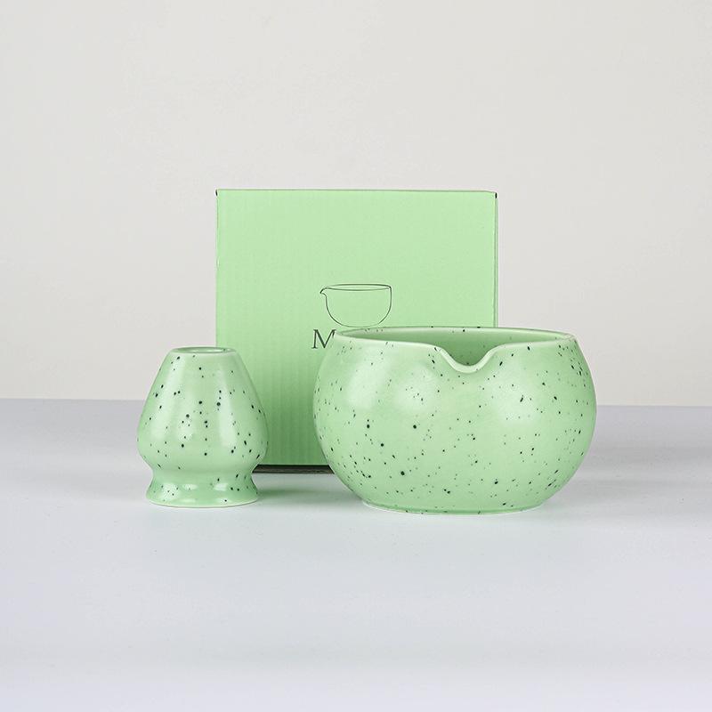 1116 New Matcha Set Ceramic Matcha Bowl Gift Box Japanese Matcha Tea Set 1 Pieces Traditional Green Tea Etiquette Accessories