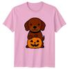 Halloween Dog Pumpkin Graphic Tee Unisexs Unisexs Unisex TShirt Seasonal
