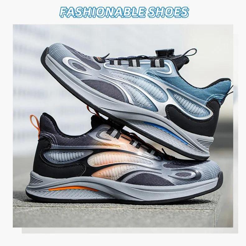 Sicherheitsschuhe für die Arbeit mit Drehknopf für Herren, Schuhe mit Stahlkappe, Anti-Smash- und Pannenschutz, Arbeits-Sneaker, Sicherheitsstiefel