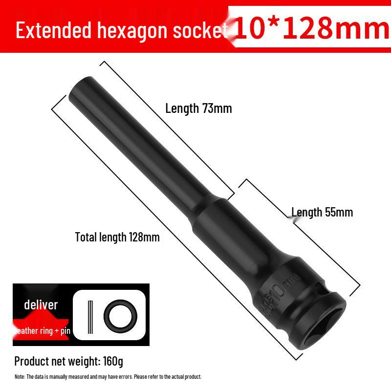 Ultra-Thin Long Thin-Wall Impact Socket Wrench for Motorcycle & Electric Vehicle Repair