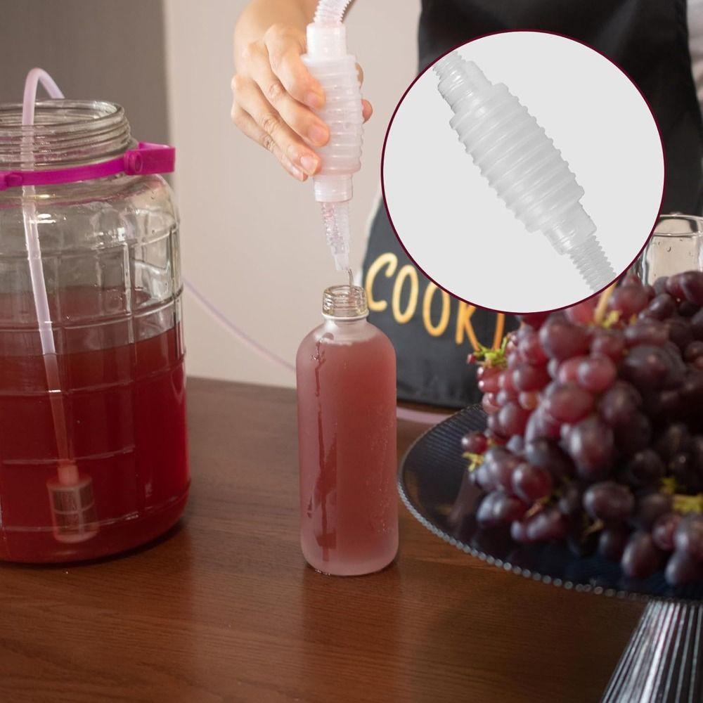 1.6/2/2.5Meters Beer Siphon Pump Food Grade Plastic Siphon Pump New Wine Beer Making Tool