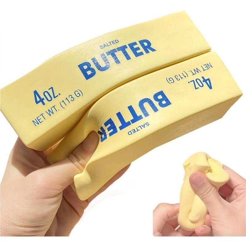 

Butter Stick Slow Rising Squishy Toy, Butter Stick Fidget Squishy Toys для зняття стресу, Slow Rise Butter Stick ароматизована сенсорна іграшка 2PCS