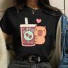 Funny 90s Capybara Tshirt Unisex Tshirt Capibara Cartoons Clothes Girl Capybaras T Shirt Female Casual Top Clothes