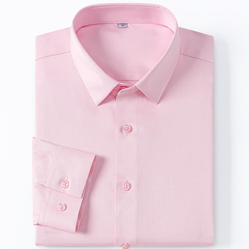 Men's High-End Stretch Non-Ironing Seamless Shirt Long Sleeve Spring and Autumn Youth Business Casual Shirt