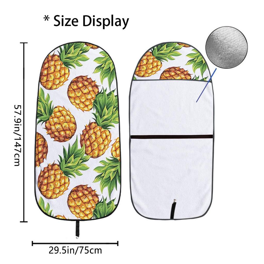 Universal Car Seat Towel Cover: Front Seat Protector for Gym, Workout, All Seasons - Fits Most Vehicles