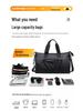Women's Versatile Cross-Border Fitness Bag: Fashionable Sports Tote for Travel, Short Trips, and Commutes