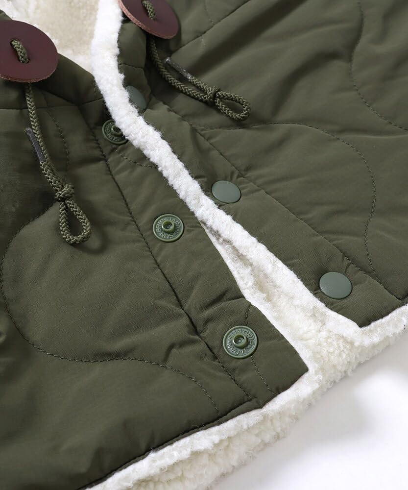 Cliff Mayer Ninja Rin Hooded Neck Olive Warmer, Quilted, Unisex, Medium,