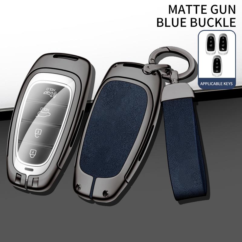 3/4 Button Car Key Holder For Hyundai Santa Fe Tucson Tucson Solaris Sonata Hybrid Nexo Nx4 Santafe Dn8    Key Fob