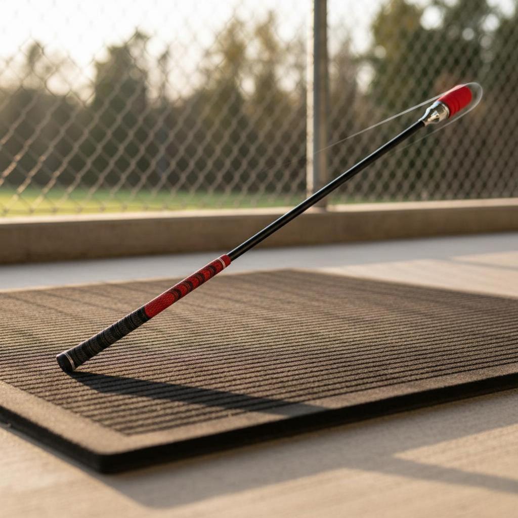 Muscle Memory Golf Swing Trainer Practice Tool with Cushioned Head for Indoor