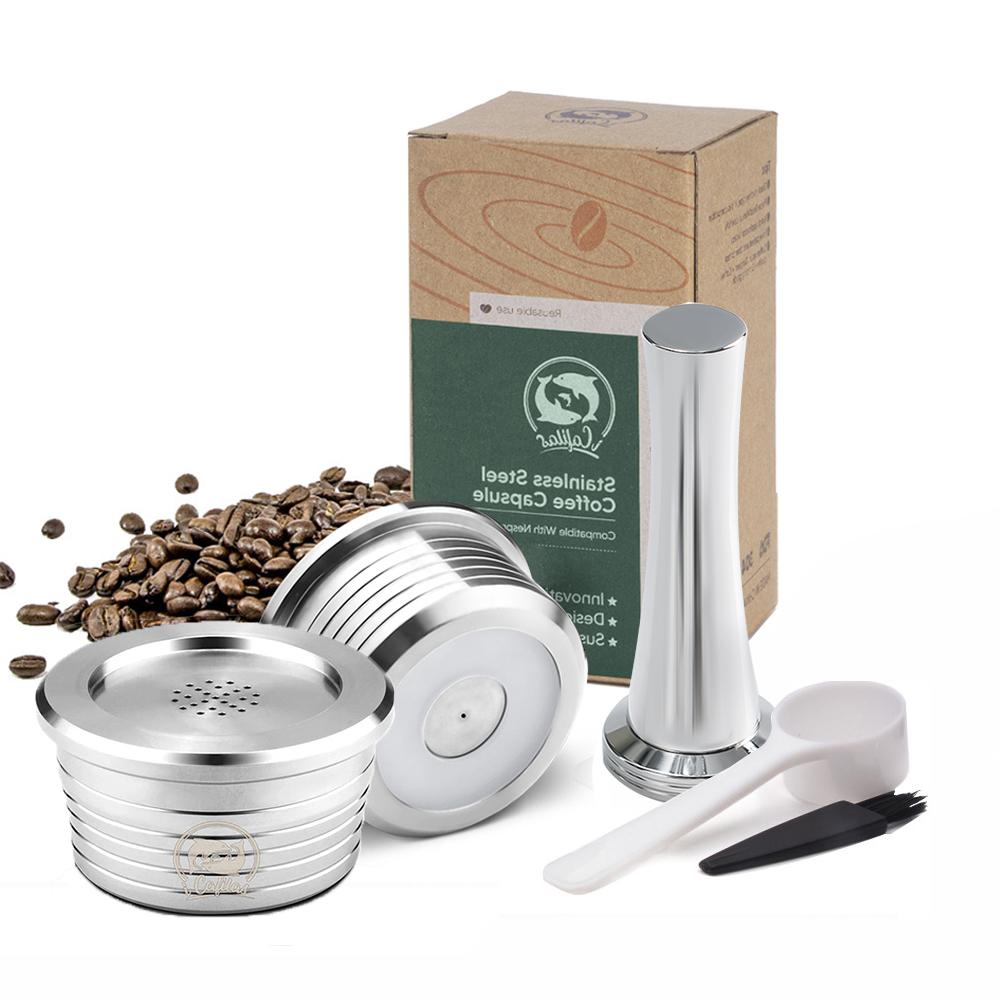 Cápsula Reutilizable Para Cafetera Delta Q Ndiq7323 Filtros de Café Recargables de Acero Inoxidable Taza Accesorios para Café