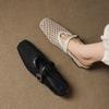 Summer New Flat Slippers Low Heel Size Women's Shoes Solid Color Soft Sole Casual Cool Slippers Foot Bag Head Slippers