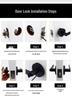 Three-Bar Zinc Alloy Bathroom Door Handle Lock without Key – Hotel Style