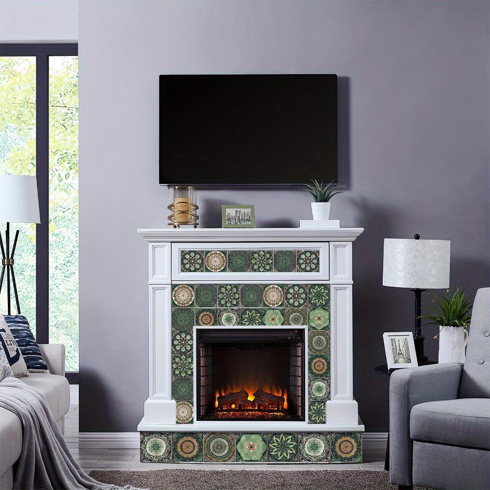 24 Stück Selbstklebende Wandfliesenaufkleber Marokkanischer Stil Dekorative Wandfliesenaufkleber Abnehmbare Klebe-Dekorfliesenaufkleber Wasserdicht