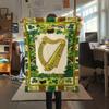 1Pc St.Patrick's Day Print Flannel Blanket, High quality Comfortable for All Seasons, Home Decor, Warmth and Comfort, Perfect for Christmas Gifts W73