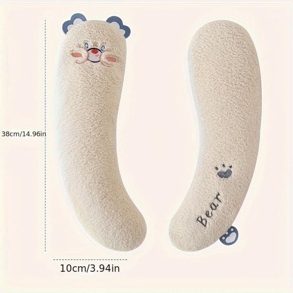 1 Pair Cozy Cartoon Toilet Seat Thick Warm Non Slip Toilet Seat Cover Easy Clean Pedestal Ring Bathroom Accessories All Seasons