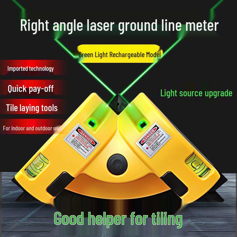 High Precision Dual Beam Laser Right Angle Level for Tile Alignment