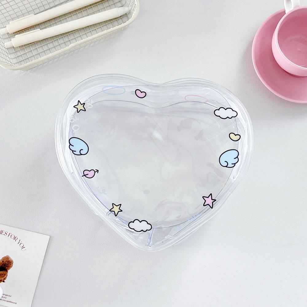 Cute Transparent Data Cable Storage Bag PVC MIni Dolls Storage Pouch Gift Colorful Dolls Outdoor Bag for 15cm Dolls