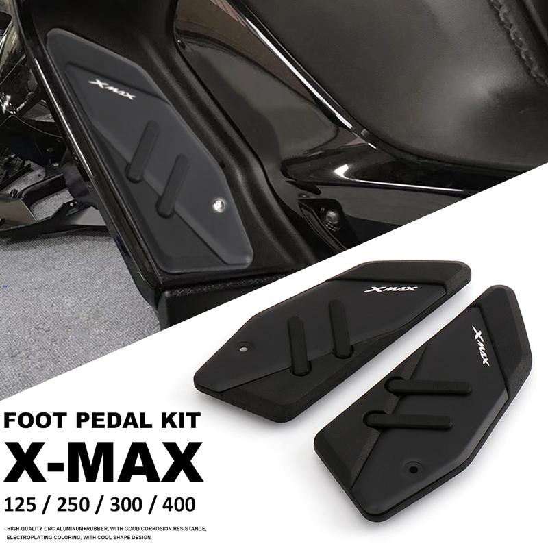 New XMAX300 Motorcycle Footrest Foot Rest Pads Pedal Plate Board Pedals For YAMAHA XMAX125 XMAX250 XMAX400 X-MAX 125 250 300 400