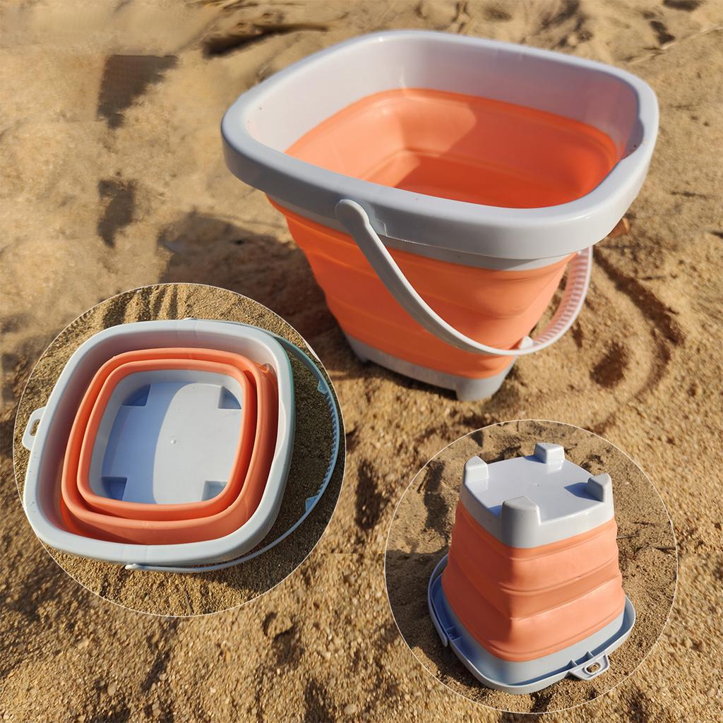 Fun Shovel Molds Beach Bucket Toys Set Portable Durable Beach Sand Water Game Toys for Baby Outdoor Beach Park Toys