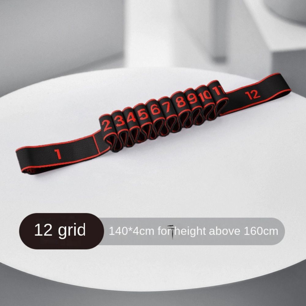 Elastic Yoga Resistance Band 8/10/12 Grid Auxiliary Stretching Belt  Children/Adult